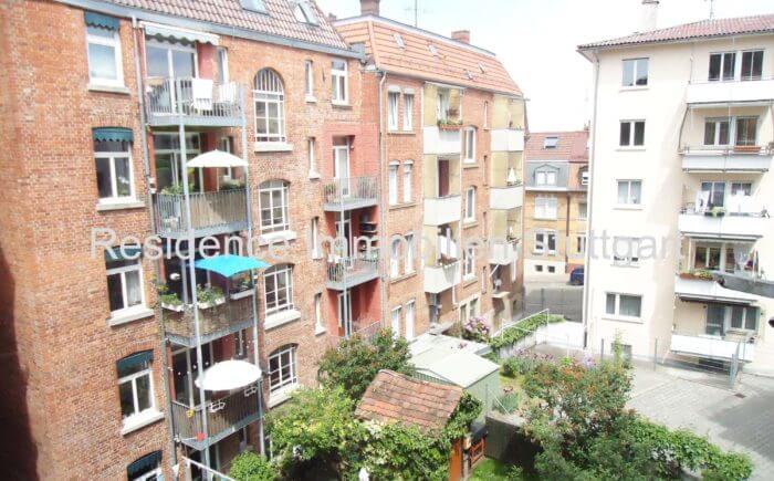 Blick in den Innenhof - Wohnung - Stuttgart Süd