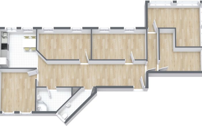 WG-Zimmer Grundriss Bad Cannstatt